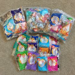 1999 McDonald’s Ty Beanies Set Of 12 Brand New