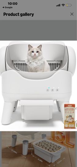 Automatic Self-Cleaning Cat Litter Box for Large Cats & Multi-Cat Homes, Smart