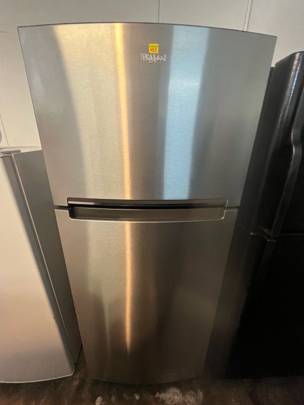Whirlpool Stainless Steel Top And Bottom Refrigerator 