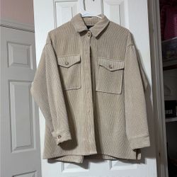 Sable color button jacket