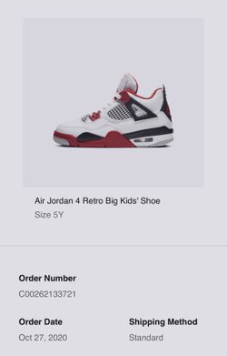 Jordan 4 fire reds sz 5y