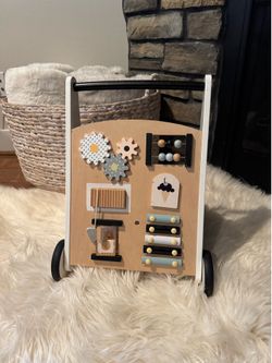 Montessori Interactive Wooden Walking Toy.