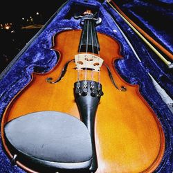 Violin With Bow And Case