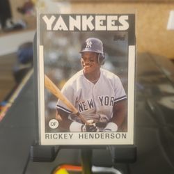 Ricky Henderson with Yankees car number 500