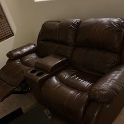 Leather couch 