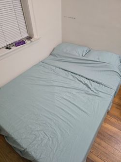 Full Size Memory Foam Mattress + Complete Bedding Set