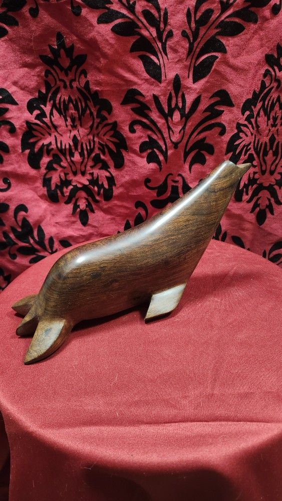 Vtg Ironwood Seal Carving