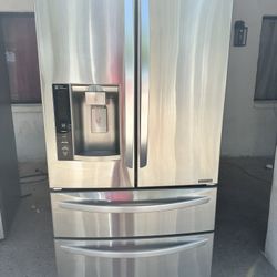 Lg 4 Door Stainless Steel Fridge