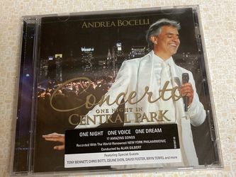 NEW...Andrea Bocelli Concerto One Night in Central Park 17 Songs
