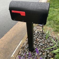 Large Steel Architectural Mailbox Sequoia Black