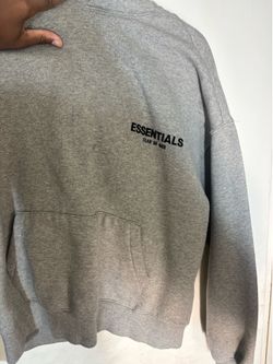 Grey essentials hoodie