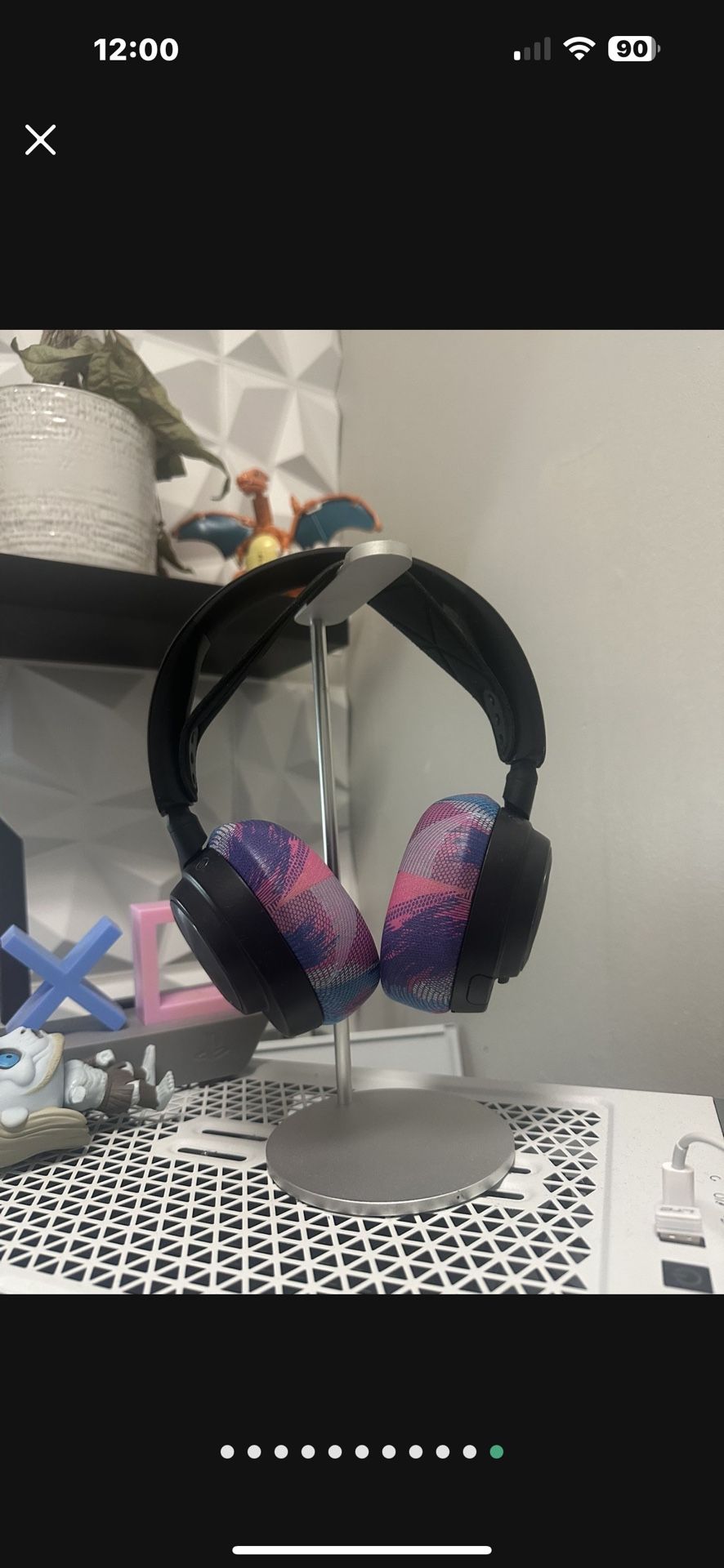 SteelSeries Arctis Nova Pro Wireless Multi-System Gaming Headset - Premium Hi-Fi Drivers - Active Noise Cancellation - Infinity Power System - Stealth