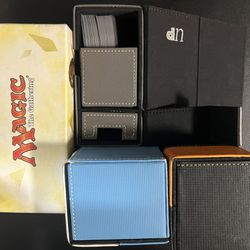 Magic The gathering Cards and 3 Magnetic Boxes