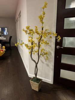 5ft Tall Yellow Tree Home Decor (fake)