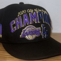 Lakers Dodgers New Era 2020 City of Los Angeles Champions Snapback Ltd Edition