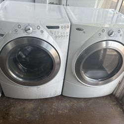 Whirlpool duet steam front load, washer, and electric dryer set