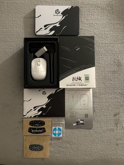G-Wolves HSK Plus Wireless Ace Edition White Gaming Mouse 16000 Dpi