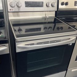 LG 5 Burner Glass Top Stainless Steel Range. 1 Year Warranty 