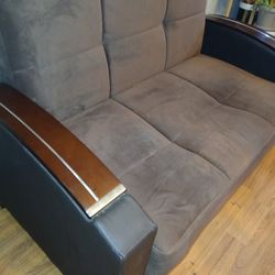 Futon Couch - -Espresso  Brown _ Comfty