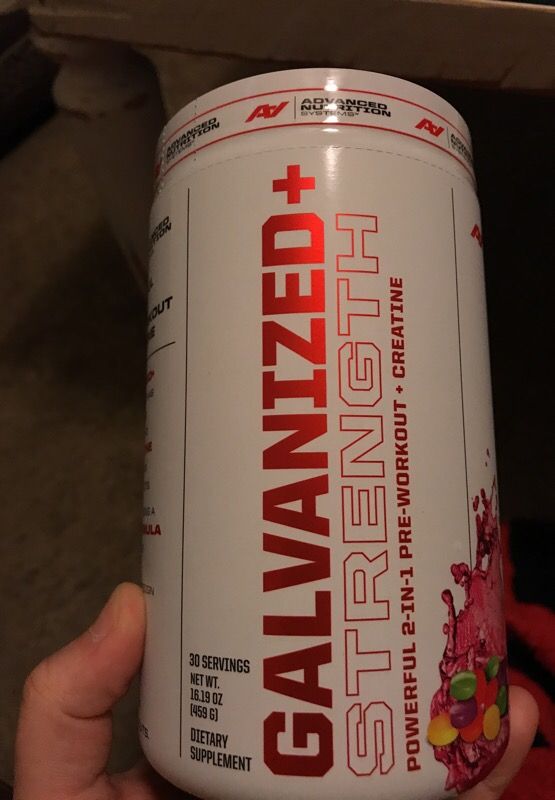 ANS Galvanized + Strength pre-workout plus creatinr