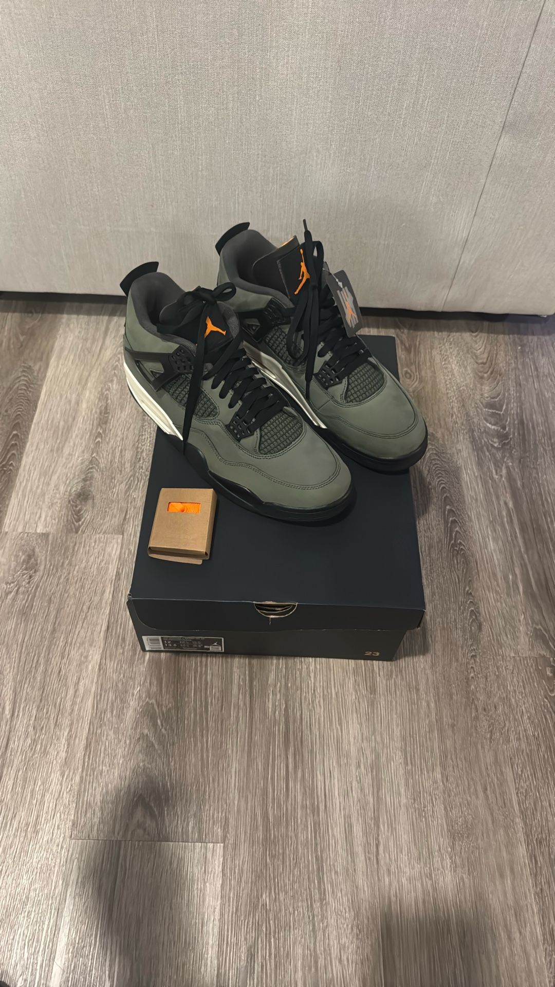 Undefeated x Jordan 4 Size 12 (Black Box)