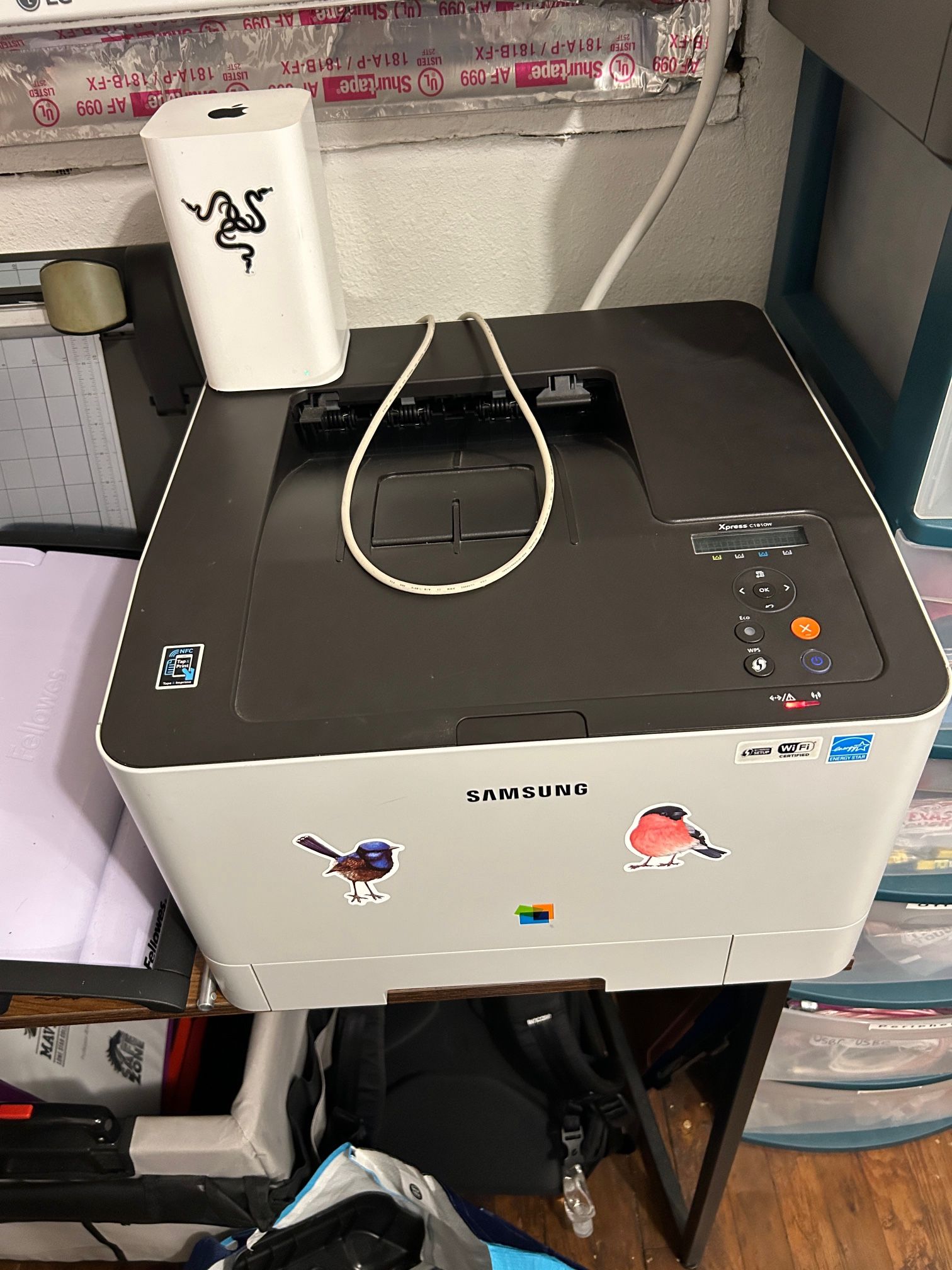 Samsung Xpress C1810 Wireless Color Laser Printer with Wifi Mobile Printing and Ethernet port