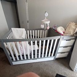 Crib Bed Baby Toddler
