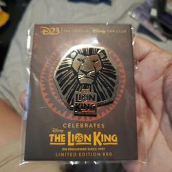 Disney D23 2019 The Lion King On Broadway 25th Anniversary Limited Edition 800 Pin