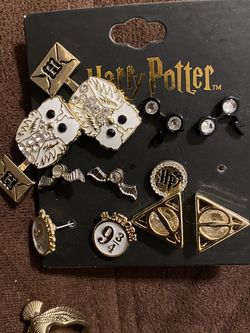 Harry Potter Chain And Earrings