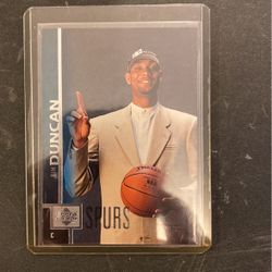 Tim Duncan Upper Deck Rookie Card