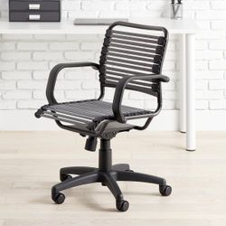 Black Bungee Cord Office Chair with Arms