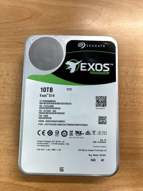 SEAGATE EXOS 10TB HDD