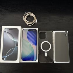 2024 Apple - iPhone 16 Pro Max 6.9-inch A3084 USA eSIM T-Mobile 512gb With Acc