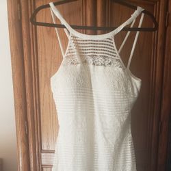 Guess Halter Top Off White Dress