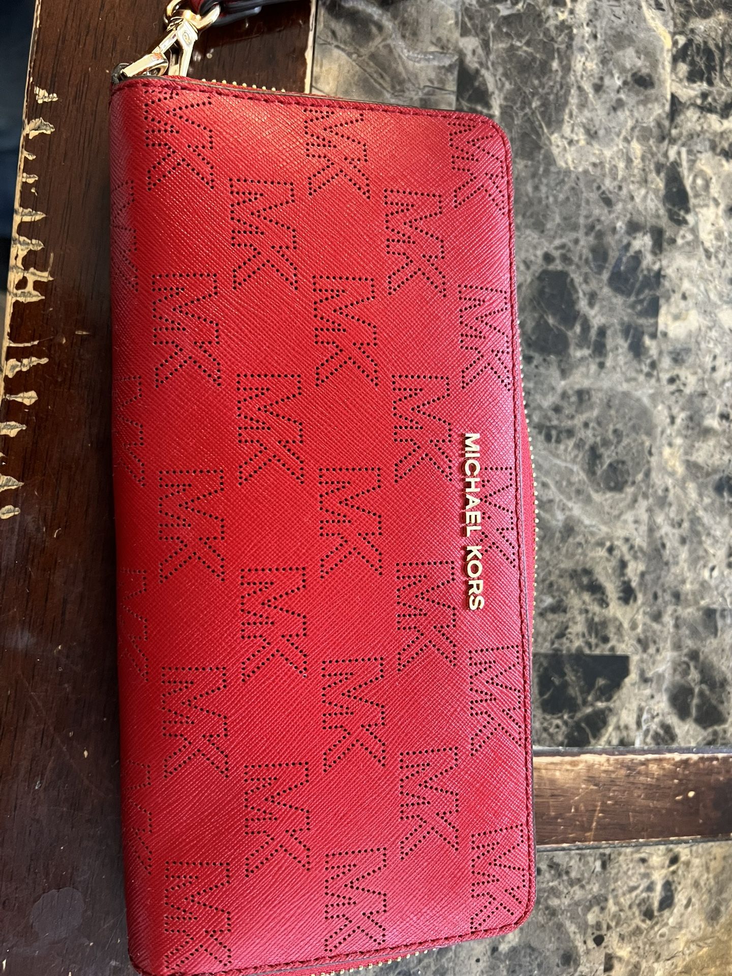 Red Michael kors Wallet