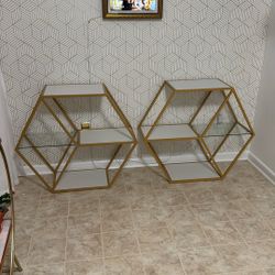 Gold Stackable Shelves 