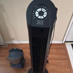 Tower Fan And Boxing Gloves 