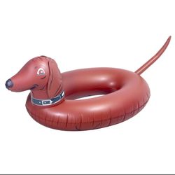GoFloats Wiener Dog Party Tube Inflatable Raft Float in Style Adults Kids New