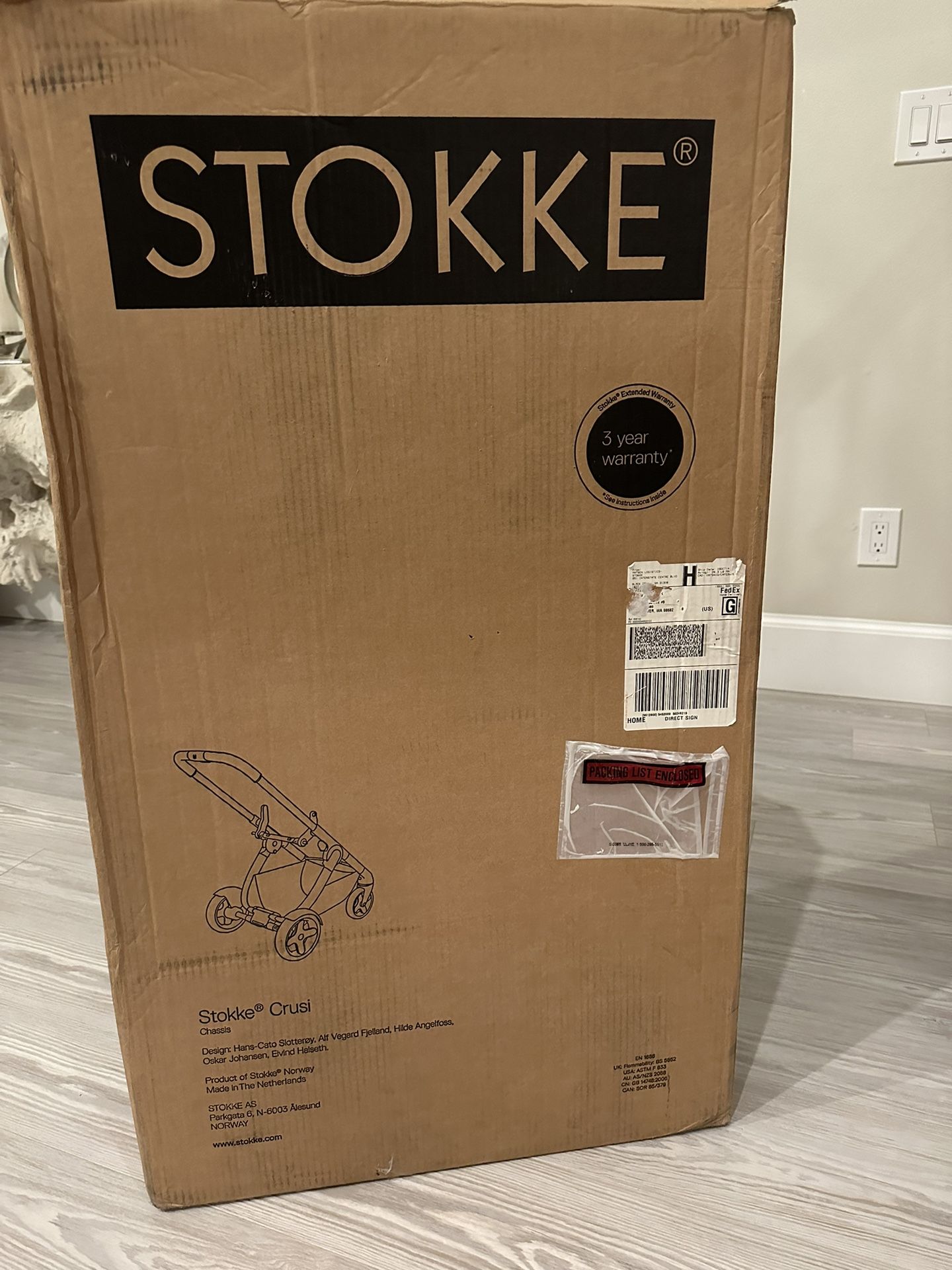 I Have Brand New Stokke Crusi Stroller. The Chaises Is Still In The Box, Seat Is Very Light Used.