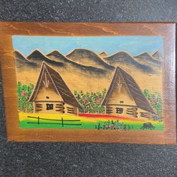 Vintage Wooden Box, Made In Poland