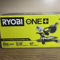 Ryobi 18v ONE+ 7-1/4” Sliding Compound Miter Saw 