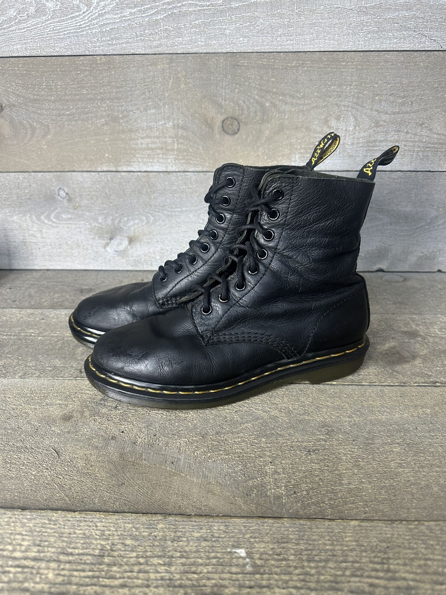 Dr Martens Pascal Boots Black Women’s Size US Ladies 6 Air Wair UK 4 EU 37