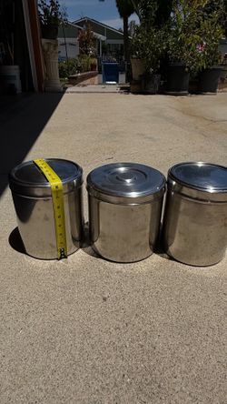 Stainless steel containers