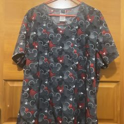 Disney Mickey scrub top