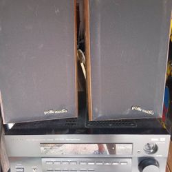 Pioneer receiver vsx d51 with 2 speakers 