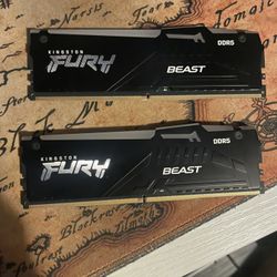 16gb (2x8) DDR5 Ram Kingston Fury 5200