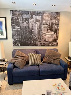 Vintage IKEA Flatiron NYC Wall Art Canvas. 55” x 78”