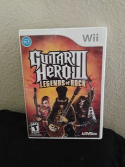 Guitar Hero III 3 Legends of Rock Nintendo Wii Complete $10.00