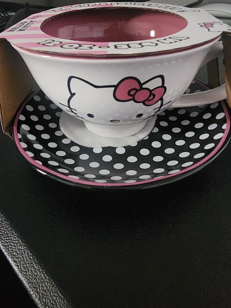 Hello Kitty Teacup And Saucer