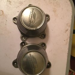 TWO BILLET SPECIALTIES CENTER CAPS FOR STREET LITES RIMS USED IN GOOD CONDITION $20.00